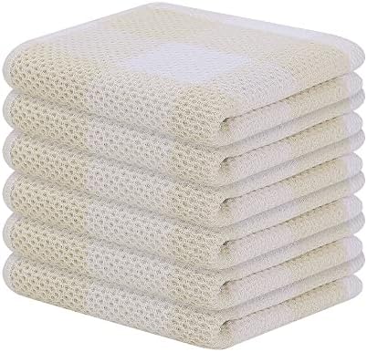 Mordimy Cotton Waffle Weave Dish Cloths, 6 Pack by Mordimy