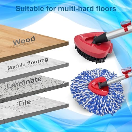 Fatmass Spin Mop Head and Brush Replacement Compatible - Image 4
