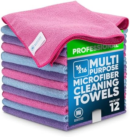 MW Pro Microfiber Cleaning Cloth |Pink by MicrofiberWholesale