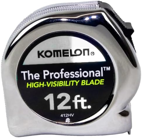 Komelon 412HV High-Visibility Professional Tape Measure, 12-Feet by 5/8-Inch - Image 3