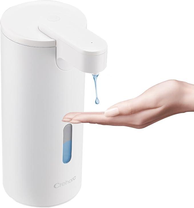 Automatic Soap Dispenser Touchless, 12oz/340ml, 3-Level Adjustable | Dish Soap by Crehora