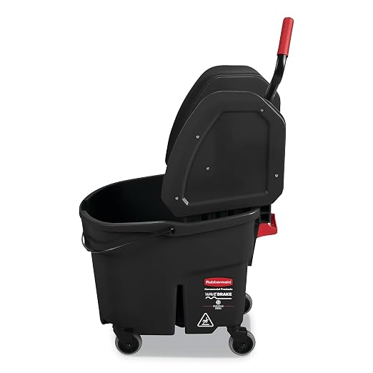 Rubbermaid Commercial Products WaveBrake 35 QT Down-Press Mop Bucket and - Image 3