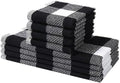 Mordimy 8 Pack Kitchen Towels and Dishcloths Set by Mordimy