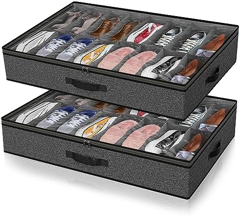Under Bed Shoe Storage Organizer by Besslly