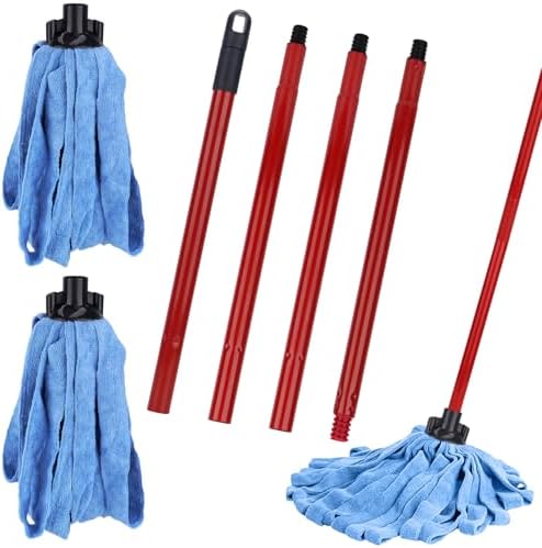 Microfiber Mop Cloth Heads Replacements: One Mop Handle - Image 7