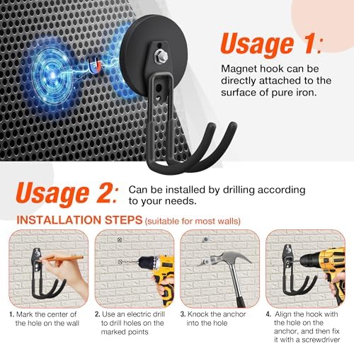 4Pack Large Strong Magnetic Hooks - Image 7