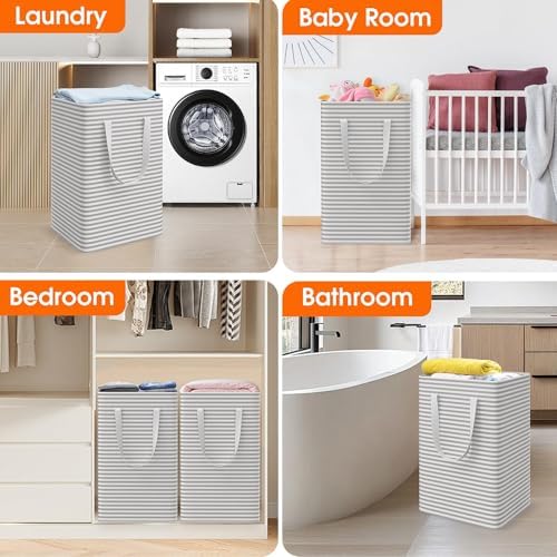 3-Pack Laundry Basket, Collapsible Laundry Hampers - Image 7