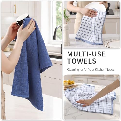 Kitinjoy Premium Kitchen Towels, Large 100% Cotton Terry 390 GSM Kitchen Hand - Image 6