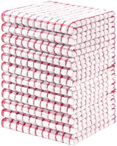 Homaxy 12 Pack Terry Kitchen Dish Cloths by Homaxy