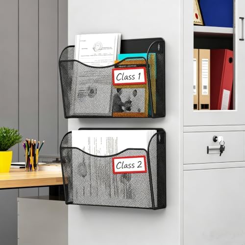 Magnetic File Book Holder Folder Mail Binder Organizer Wall Basket Bins - Image 6
