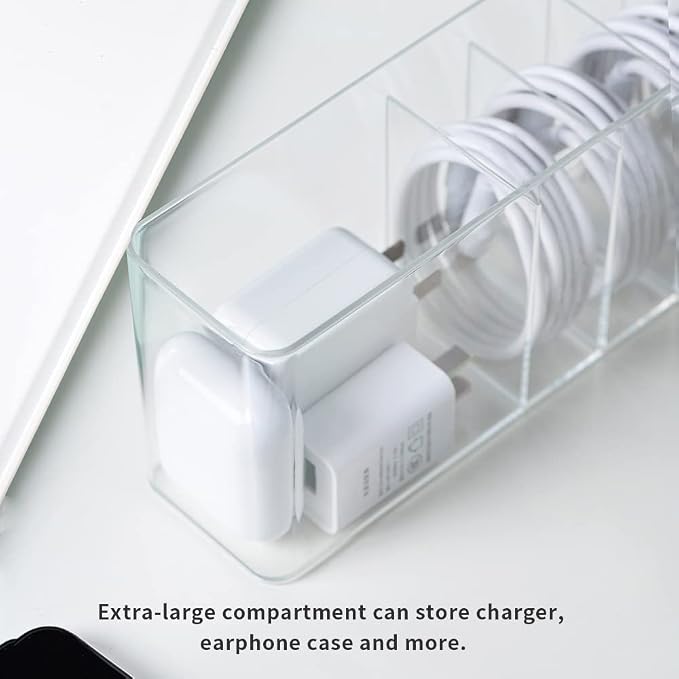 Charger Cable Cord Storage Organizer Box - Image 5