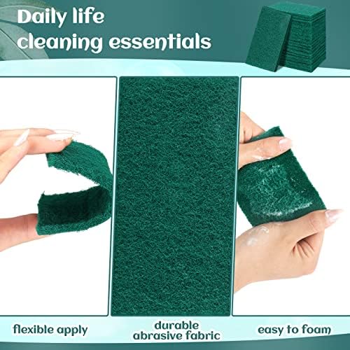 Hoolerry 100 Pcs Non Scratch Scouring Pads - Image 4