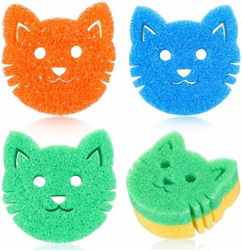 FillTouch Cat 3 Pcs Scrub Sponge by FillTouch