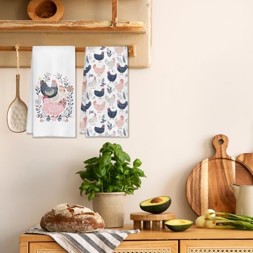 Farmhouse Chicken Rooster Kitchen Towels, Chicken Dish Towels, Rooster Decor - Image 6
