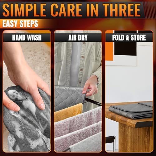 3-Piece Ironing Mat for Table Top, Washer and Dryer, 39.8 x 18.3 in - Image 6