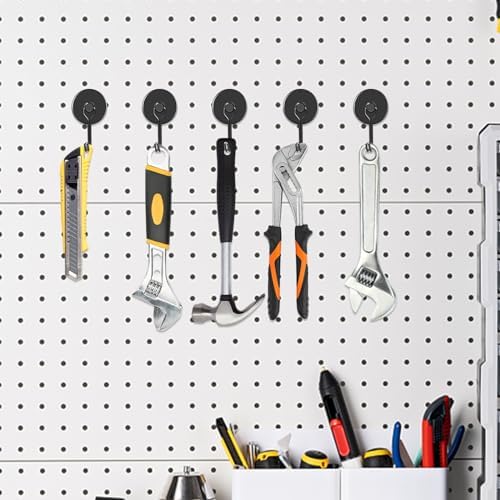 MIKEDE Black Magnetic Hooks Heavy Duty 80LB+ Swivel Strong Magnet Hook - Image 6