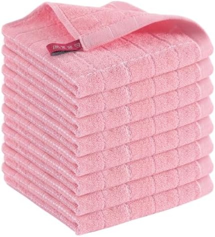 Kitinjoy 100% Cotton Terry Kitchen Dish Cloths, 12”x 12” by Kitinjoy