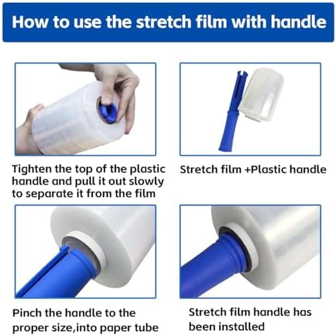 Stretch Film Wrap 5.11"×1000' Plastic Wrap - Image 4