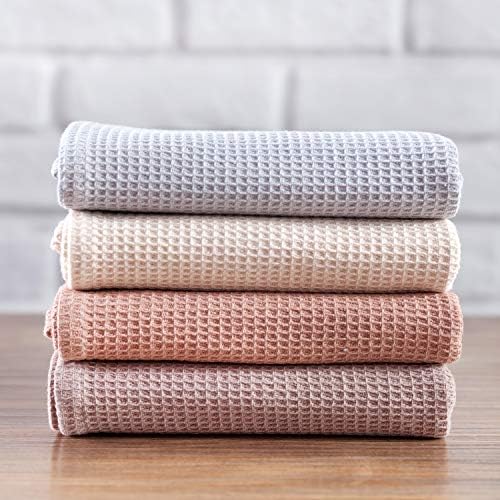 PY HOME & SPORTS Dish Towel Set, 100% Cotton Waffle Weave Kitchen Towels 4 - Image 4