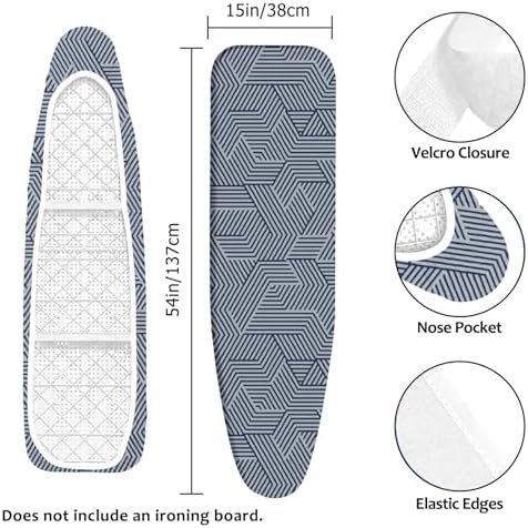 Padded Ironing Board Cover, 15 * 54 in Standard Size Ironing Board Covers - Image 2