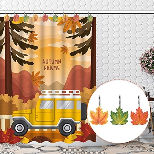 Maple Leaf Shower Curtain Hooks Rings - Image 5