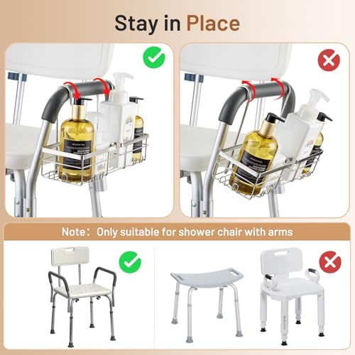 DELLAN Hanging Shower Caddy, Shower Rack - Image 3