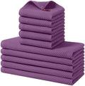 Homaxy 10 Pack 100% Cotton Kitchen Towels and Dishcloths Set by Homaxy