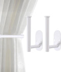 Curtain Tiebacks Hooks Wall Mounted, Curtain Holdbacks Screw-in, Curtain Holders by Hoousuper