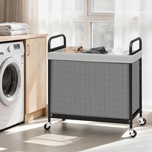 STORAGE MANIAC Rolling Laundry Hamper - Image 2