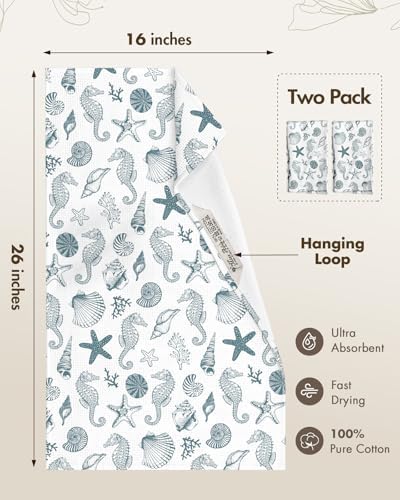Miss Adola 2pcs Cotton Waffle Kitchen Towels - Image 4