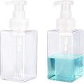 Foaming Soap Dispenser, 15oz Plastic Refillable Pump Bottle, 2 Pack, Shampoo & by UUJOLY