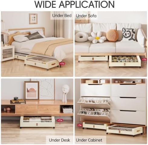 Yecaye 60L Under Bed Storage Containers - Image 6