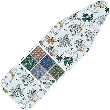 Ironing Board Cover and Pad Standard Size 15 x 54, 3 Pairs of Hook and Loop by LCLW