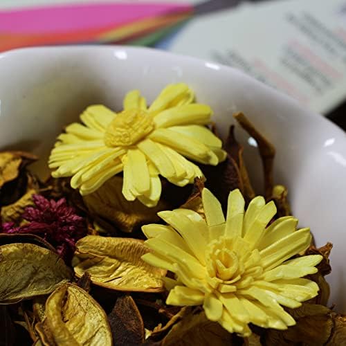 Yellow Potpourri Bags, Lemon Scented Decorative Bowl Filler - Image 6
