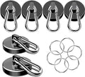 MIKEDE Strong Magnetic Hooks Heavy Duty 110LB+ Swivel Neodymium Magnets by MIKEDE