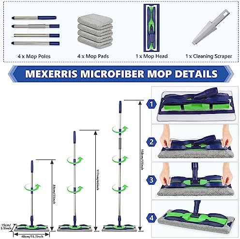 Microfiber Mops for Floor Cleaning: Flat Floor Mop - Image 5