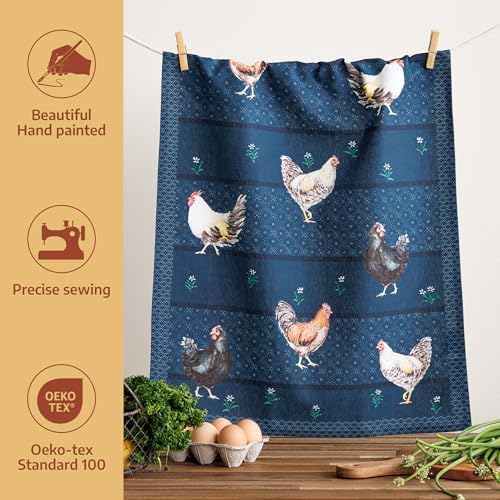Maison d' Hermine Kitchen Towels Set of 2 Reusable 100% Cotton 27.50" x 20" - Image 2
