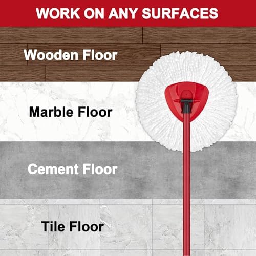 16 Pack Mop Heads Replacements for O-Ceda Easy Wrin Spin System, Microfiber - Image 6