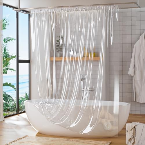 Titanker Clear Shower Curtain Liner, Premium PEVA Shower Liner Heavy Duty - Image 7