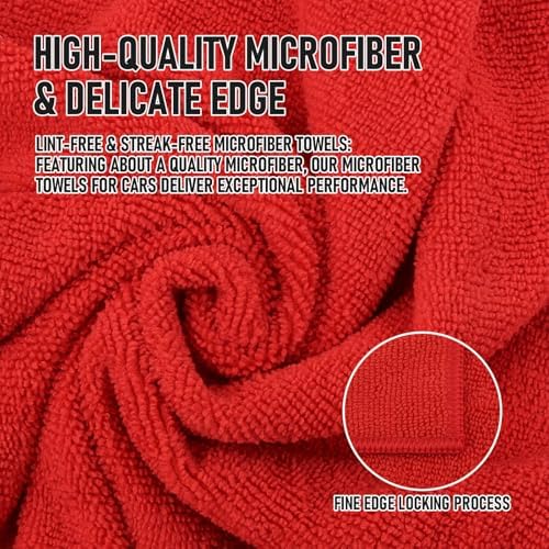 Tricol Clean Microfiber Cleaning Cloth, 12 Pack Ultra-Thick Cleaning Rags - Image 2
