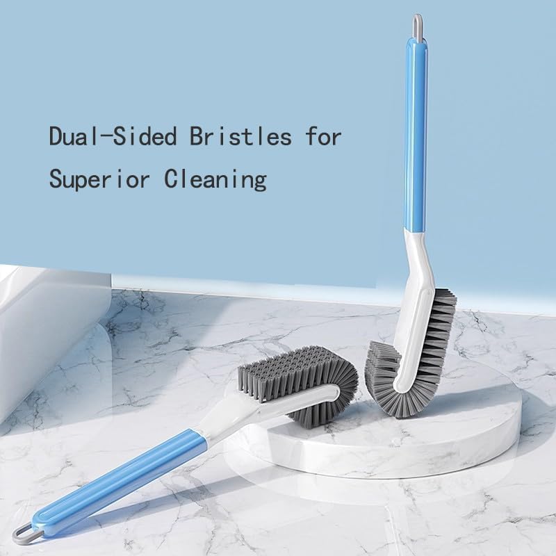 Durable Long-Handle Shoe Brush, Double-Sided Soft Bristles, 170° Angled Head - Image 4