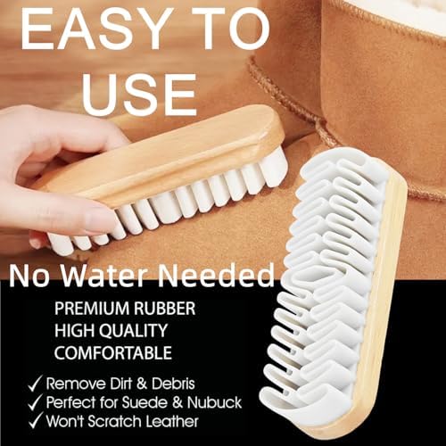 Crepe Suede Rubber Brush for Cleaning Snow Boots – 2025 Upgrade No Water Needed - Image 2