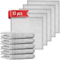 10pcs Double Layer Multifunctional Non-Scratch Wire Dishcloth, Nylon/Polyester by Dazhuocs