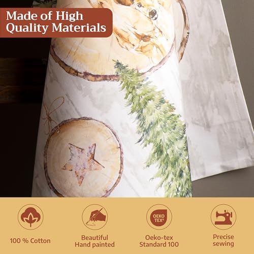 Maison d' Hermine Kitchen Towels Set of 3 Reusable 100% Cotton 27.50" x 20" - Image 3