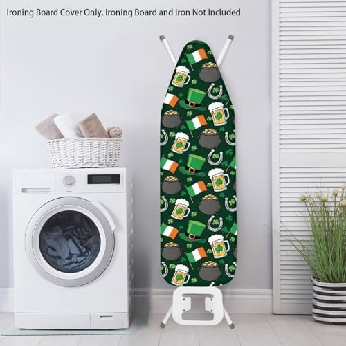 Irish Flag Shamrock Ironing Board Cover, Stretch St. Patrick's Day Hat Beer - Image 3