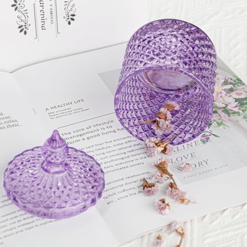 2 Pack Glass Qtip Holder, Apothecary Jars - Image 5