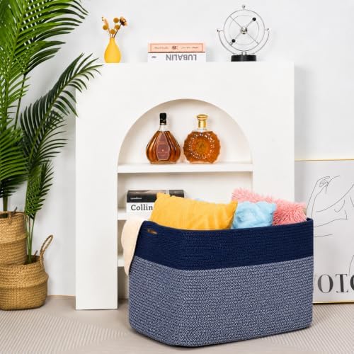 MINTWOOD Design 112L Extra Large Blanket Basket Holder Living Room, Dog Toy - Image 7