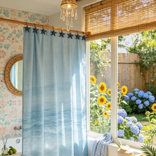 Metal Seashell Shower Curtain Hooks, Rust-Resistant Hooks - Image 2