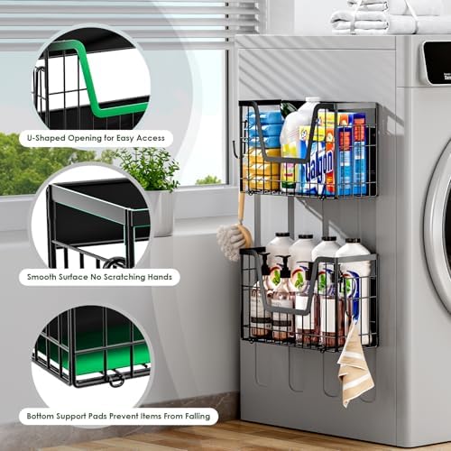 2 Pack Magnetic Shelf for Fridge, Fruit Potato & Onion Storage Bins - Image 4