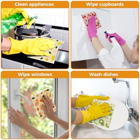 wlich 10 Pack Swedish Dishcloths, Reusable Kitchen Towels - Image 6